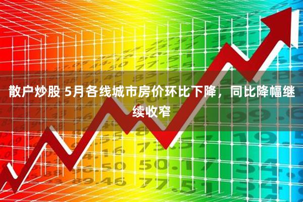 散户炒股 5月各线城市房价环比下降，同比降幅继续收窄